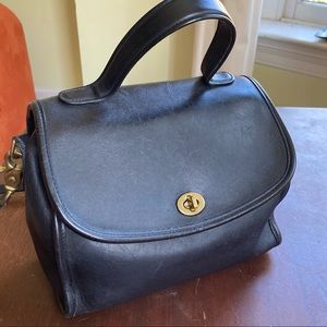 Legacy Coach Vintage Manor Bag 9977 Black PERFECT